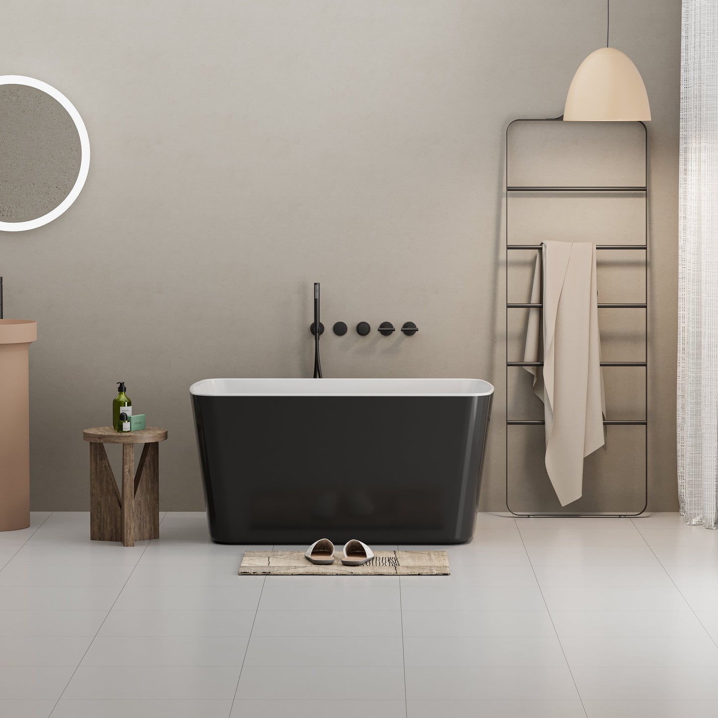 49'' Acrylic Freestanding Soaking Bathtub