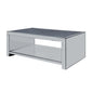 Noralie - Coffee Table - Clear Glass, Mirrored & Faux Diamonds
