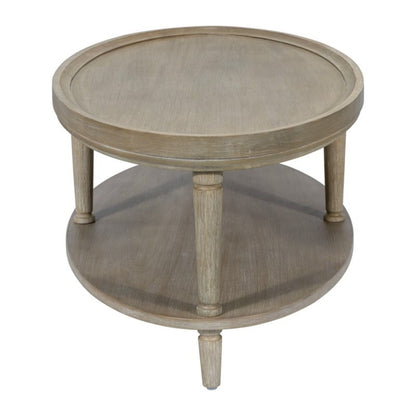 Bedford - Oval Coffee Table With Shelf - Natural