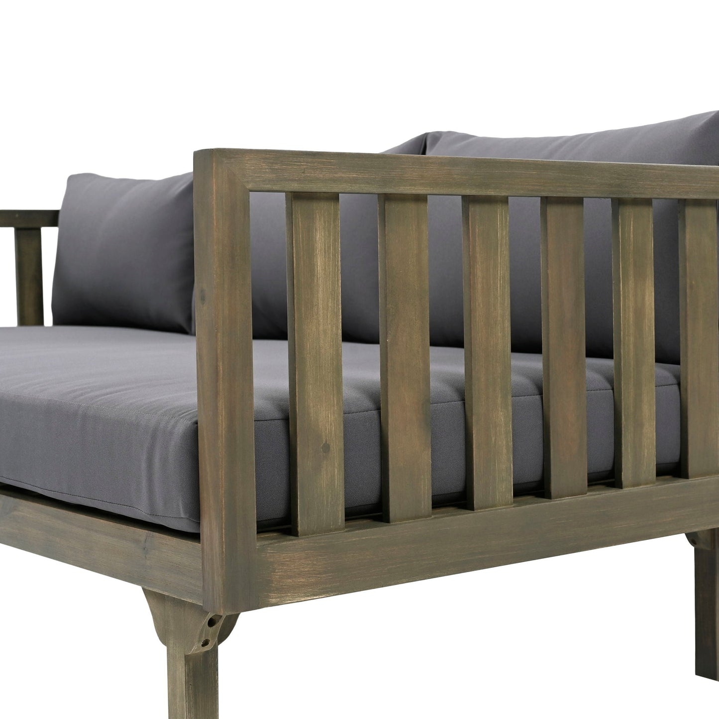 Claremont 3 Seater Daybed Teak Acacia Wood Water Resistant Cushions