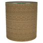 Halden Round Woven Seagrass Accent Side Table Light Brown