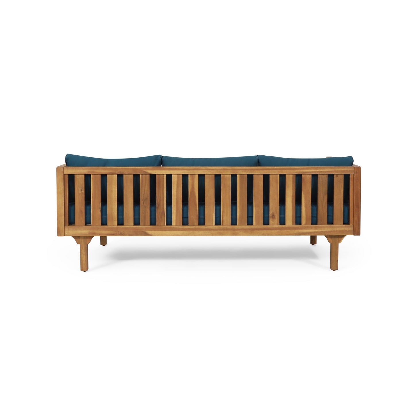 Claremont 3 Seater Daybed Teak Acacia Wood Water Resistant Cushions