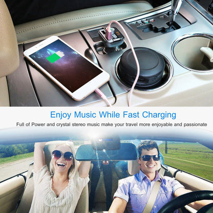 Car Wireless FM Transmitter 3.4A Dual USB Charge Hands-free Call Car MP3 Player TF Card USB Disk Reading