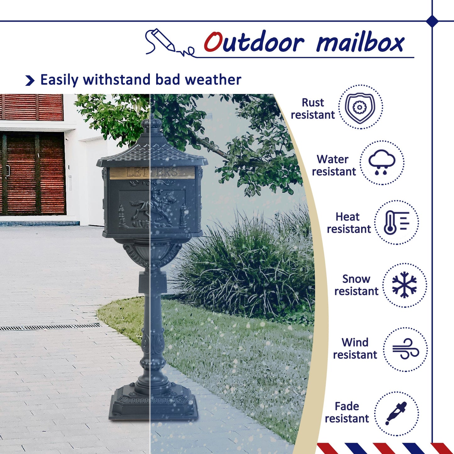 Mailbox Cast Aluminum