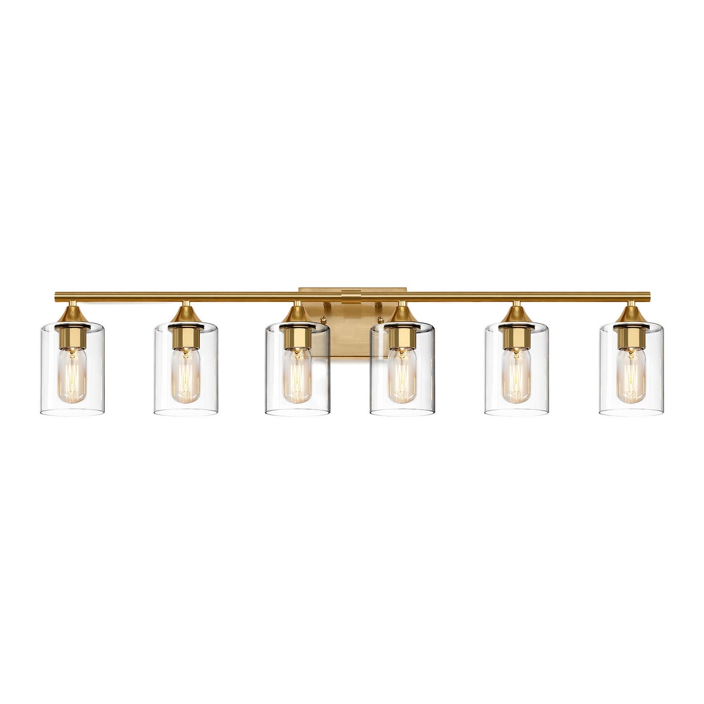 6-Light Brushed Bathroom Lighting