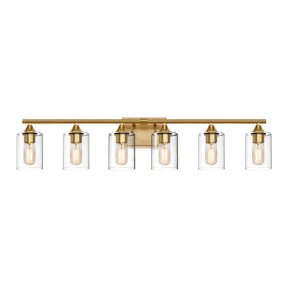 6-Light Brushed Bathroom Lighting