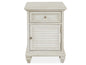 Newport - Chairside End Table - Alabaster