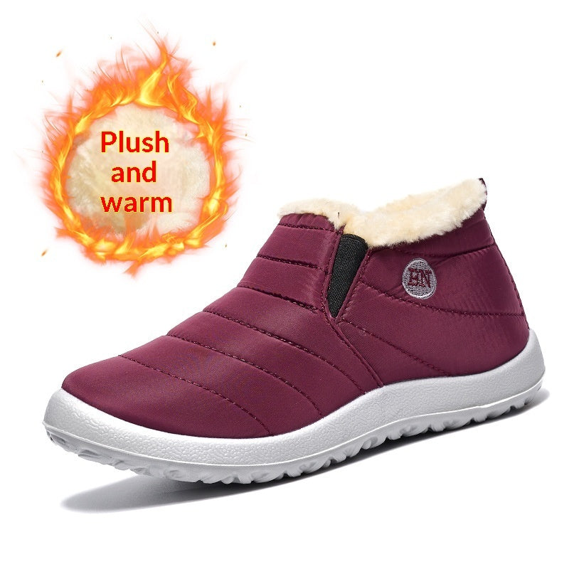 Warm Cotton Shoes Soft-soled Waterproof Boots For Snowy Conditions