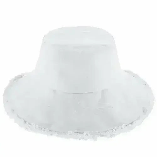 Frayed Bucket Hat - Wide Brim Cotton - UPF 50+ Sun Protection - One Size