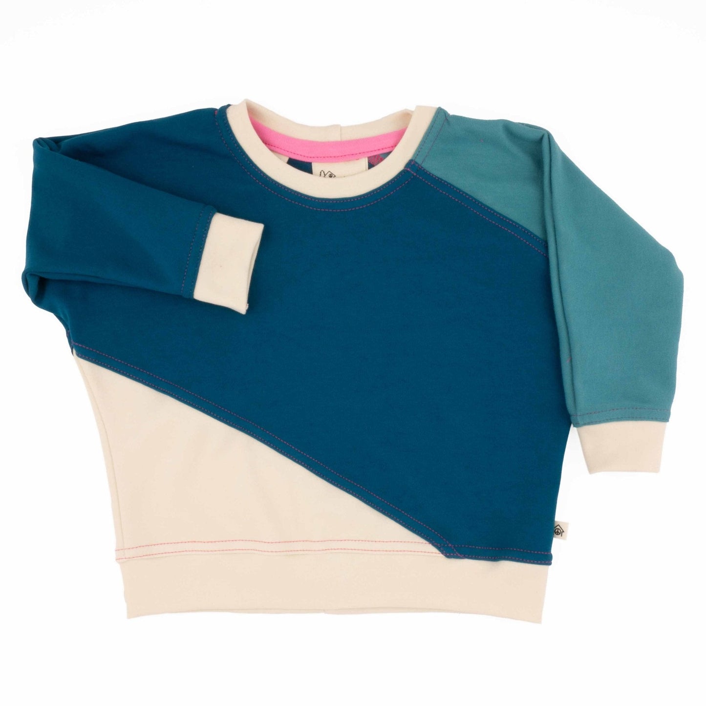 Big Kid Diagonal Colorblock Sweatshirt