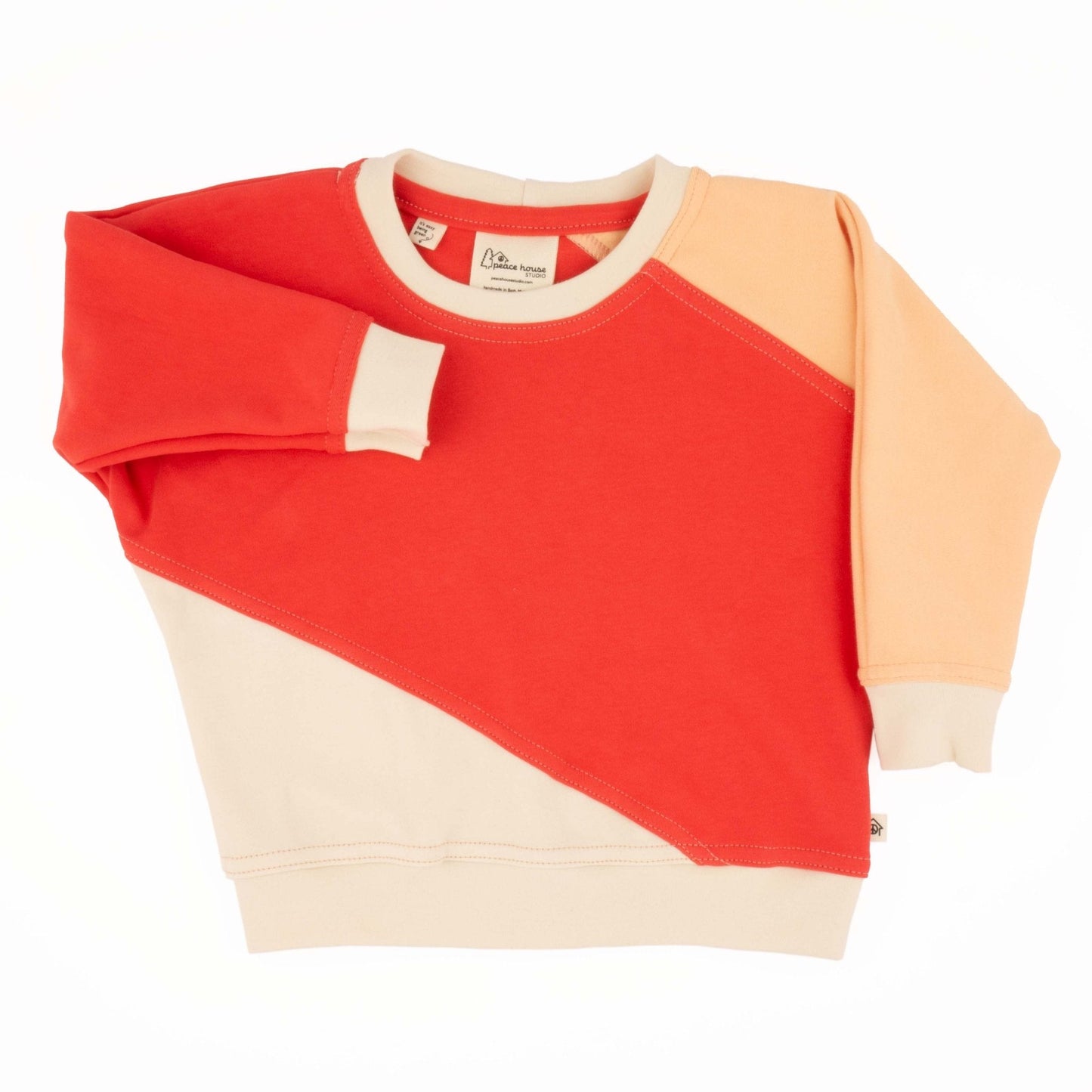 Big Kid Diagonal Colorblock Sweatshirt