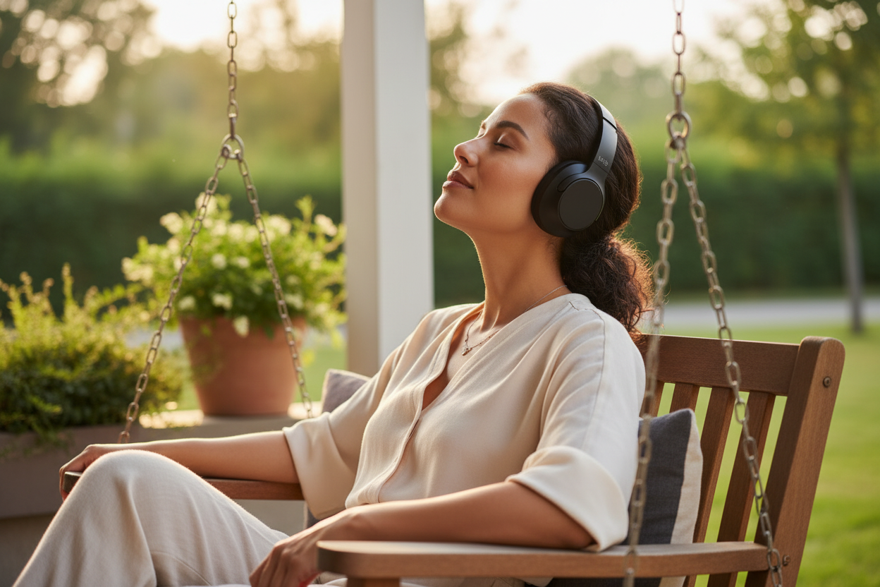 M98 Active Noise Cancelling Headphones with Bluetooth and Long Battery Life for Immersive Sound Experience