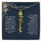 Birth Flower Necklace With Name I No Rain - No Flowers | Unique Jewelry for Daughter from Dad