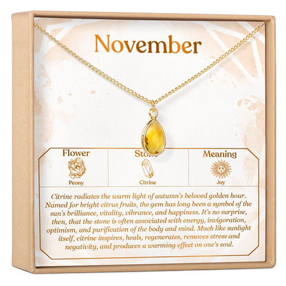 Birthday Birthstone Necklace