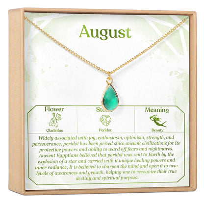 Birthday Birthstone Necklace