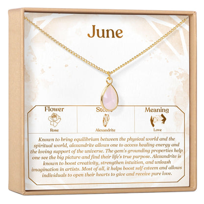 Birthday Birthstone Necklace