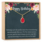 Birthday Birthstone Necklace, Multiple Styles Necklace