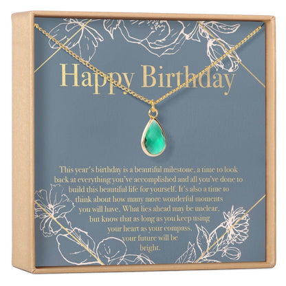 Birthday Birthstone Necklace, Multiple Styles Necklace