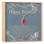 Birthday Birthstone Necklace, Multiple Styles Necklace