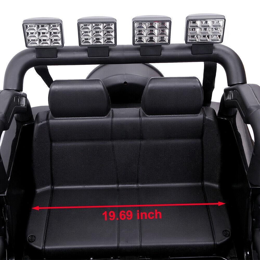 Black 12V Kids Ride-On Car with Parent Remote Control for Safe Play