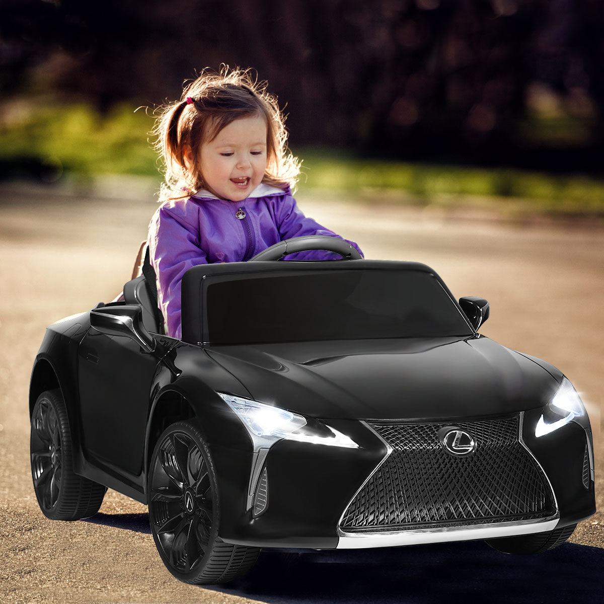 Black Lexus Licensed Electric Kids Ride on Car with Remote Control - Officially Licensed and Fully Equipped for Endless Fun!