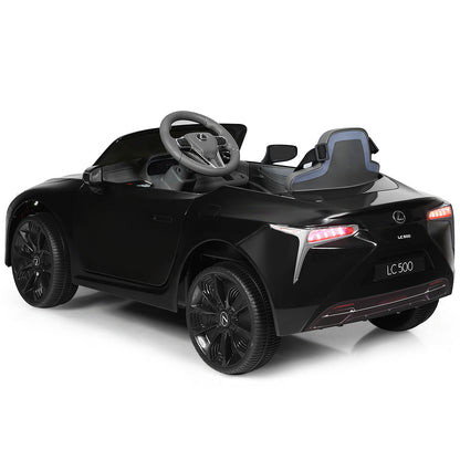 Black Lexus Licensed Electric Kids Ride on Car with Remote Control - Officially Licensed and Fully Equipped for Endless Fun!