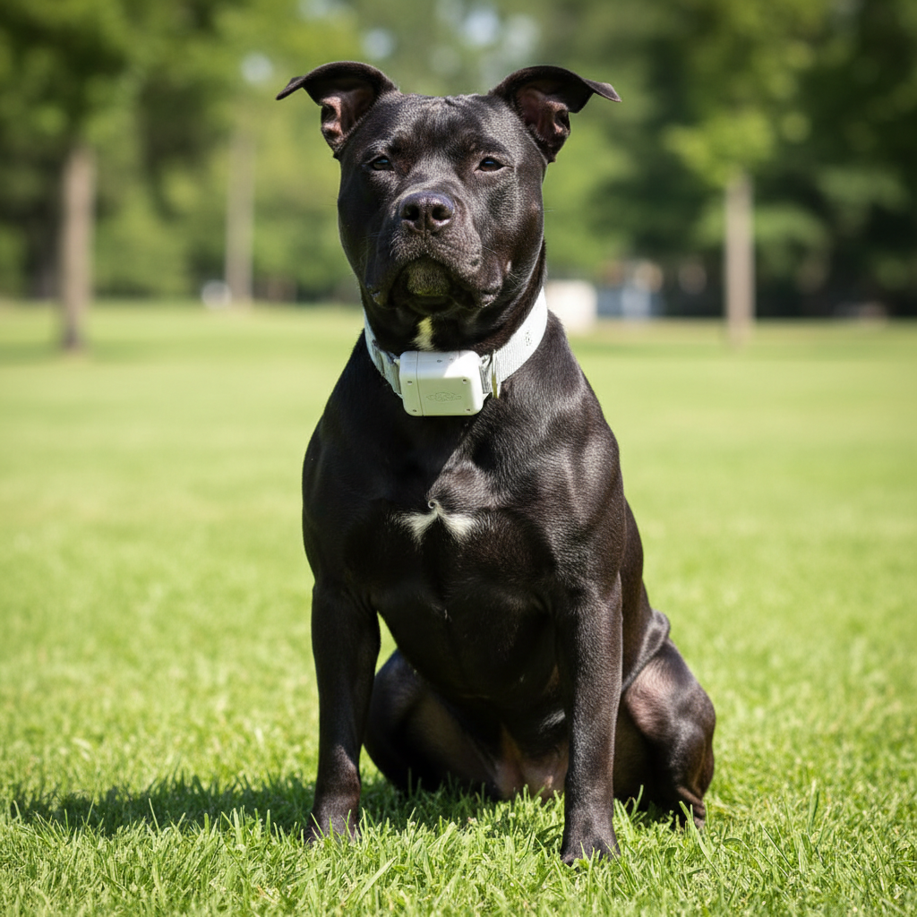 FlipStylez Black Wireless Pet Fence - 1/2 Acre Circular Boundary Electric Dog Containment System | Portable Waterproof Receiver Collar with 5 Adjustable Correction Levels