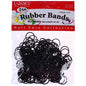 LQQKS Black Rubber Bands (Pony Holder Bands)