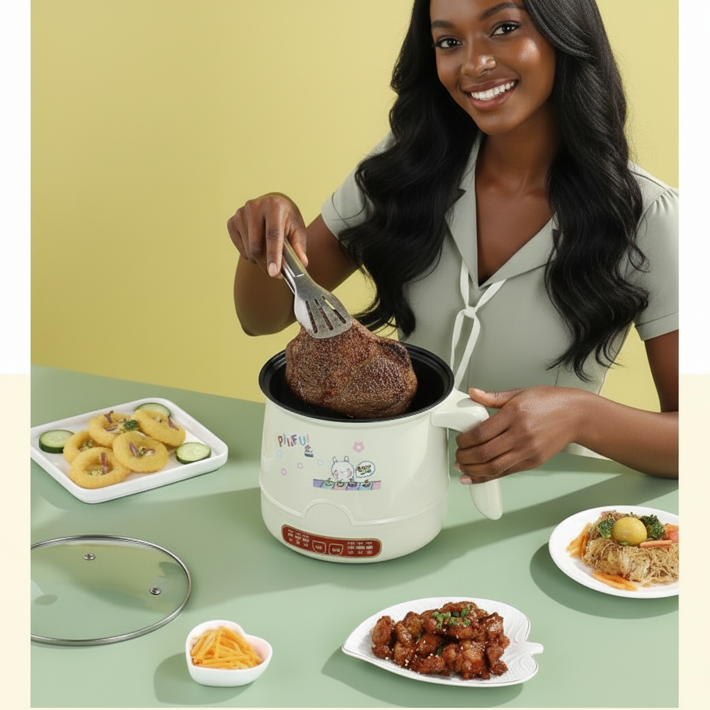 Multi-Cooker | Mini Electric Hot Pot & Steamer for Fast Household Meals