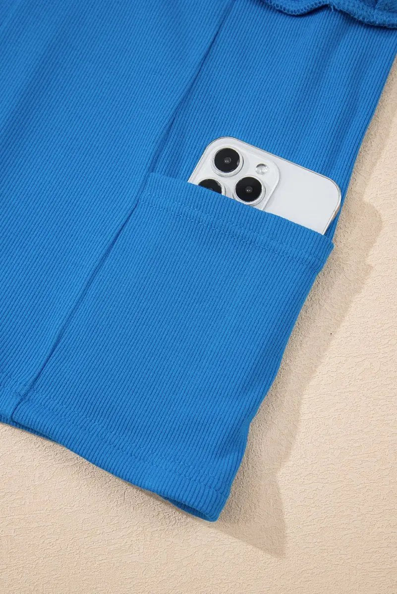 Women's Active Skort - High Waist Phone Pocket - A-Line