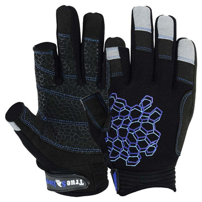 Sailing Gloves 2 Cut Fingers Unisex For Kayaking, Water Sports 8683