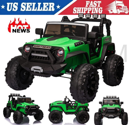 Bluetooth Remote Control Kids Ride On Jeep with 24V Battery and USB Connectivity - Perfect Gift for Young Adventurers