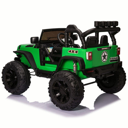 Bluetooth Remote Control 24V Electric Kids Ride On Jeep with USB - Made in the USA