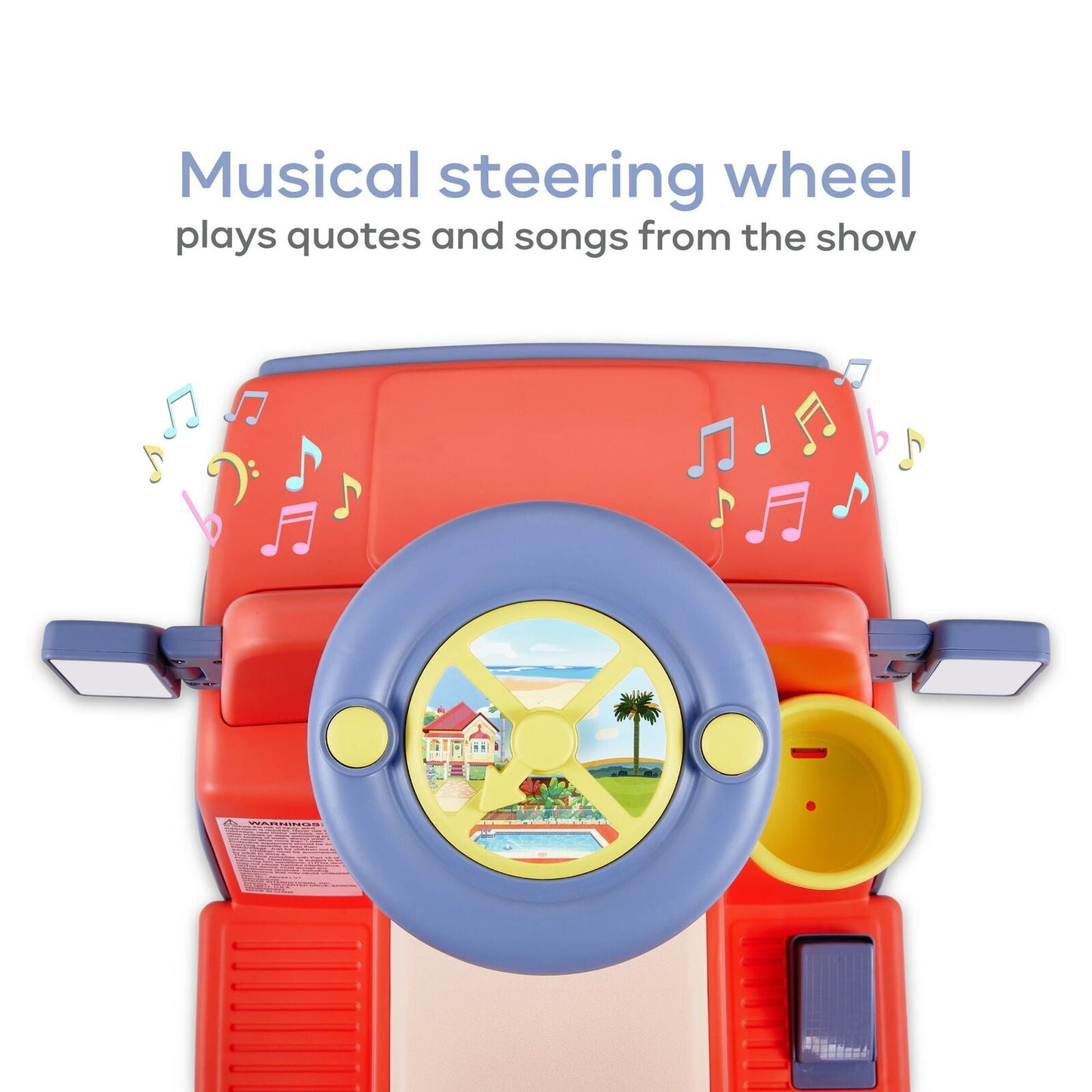 Bluey 6V Ride-On Car with Interactive Sounds - Battery Powered Toy for Kids and Toddlers