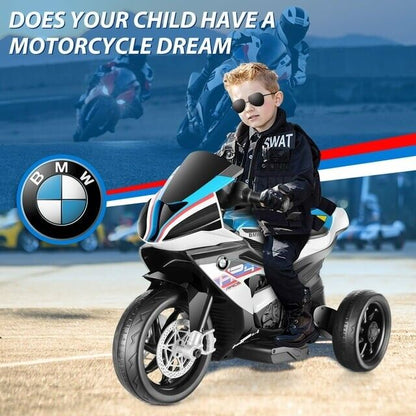 BMW 12V Battery Powered Ride on Motorcycle for Kids with Headlight - Perfect Gift