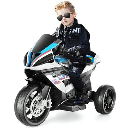 BMW 12V Battery Powered Ride on Motorcycle for Kids with Headlight - Perfect Gift