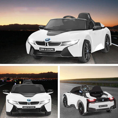 BMW i8 Coupe 12V Kids Ride-On Toy Car with Remote Control - Electric Vehicle for Endless Fun!