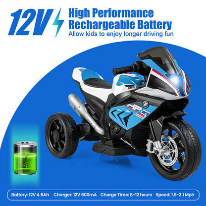 BMW Kids Motorcycle Ride-On Toy for Ages 3-8 - Blue