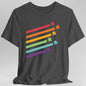 Meeple Shirt - Retro Rainbow Board Game Shirt