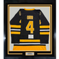 Framed Autographed/Signed Bobby Orr 35x39 Boston Bruins Black Hockey Jersey Fanatics COA