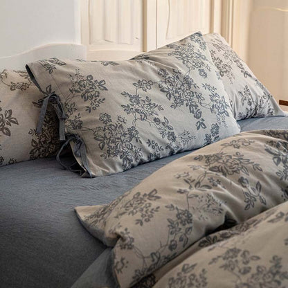 Bonnie Ribbon Bow Tie Floral Bedding Set / Pink