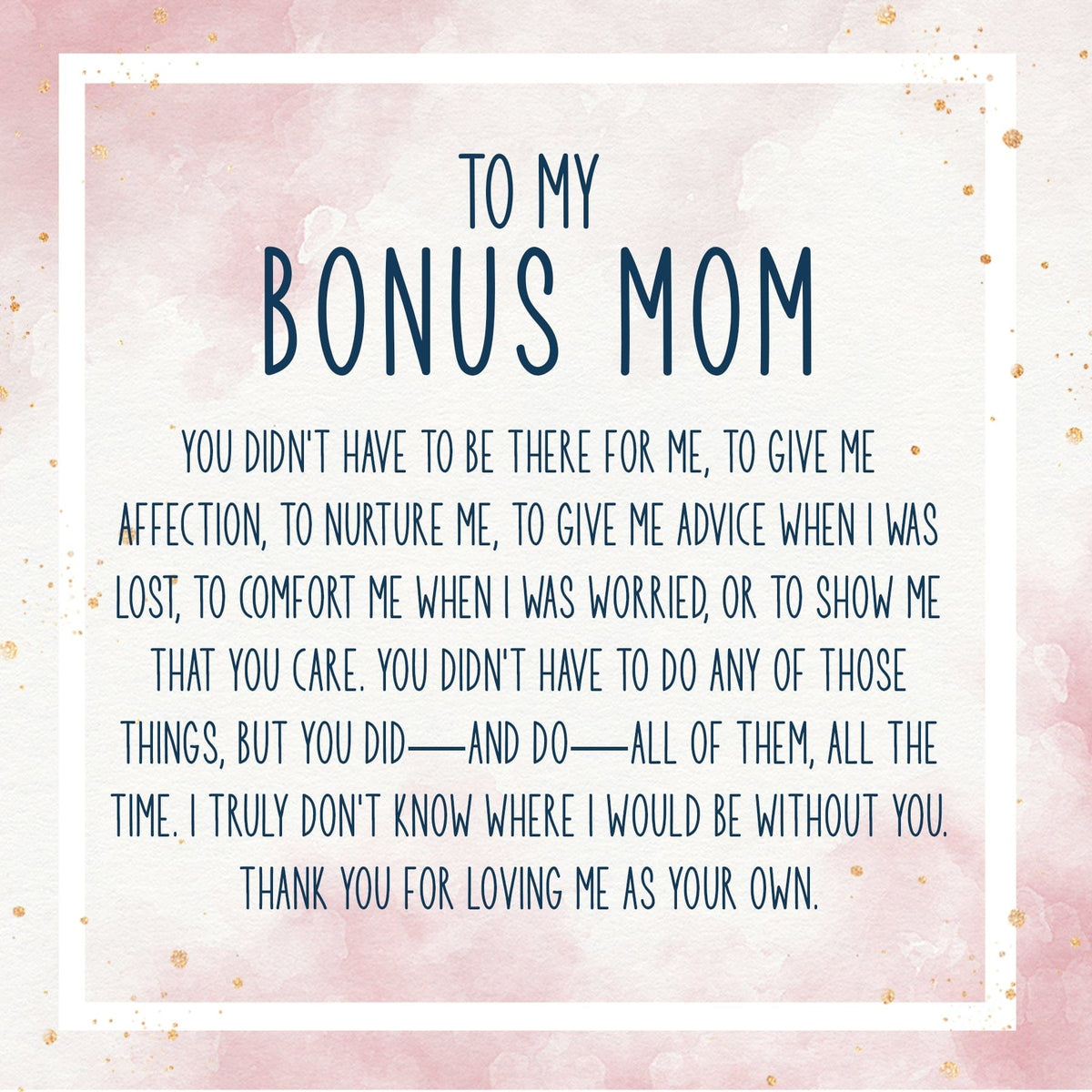 Bonus Mom Double Circle Necklace Spa Gift Box Set