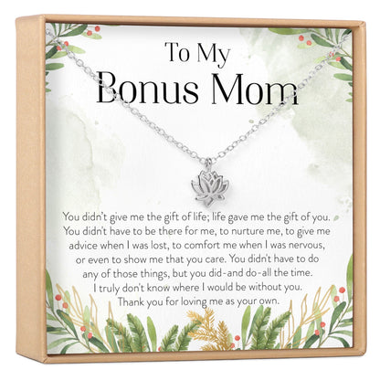 Bonus Mom Lotus Necklace