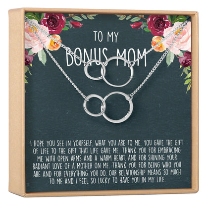 Bonus Mom Necklace, Multiple Styles
