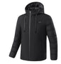 Boys Men Winter Outdoor USB Infrared Heating Hooded Jacket - # BOAA13510010