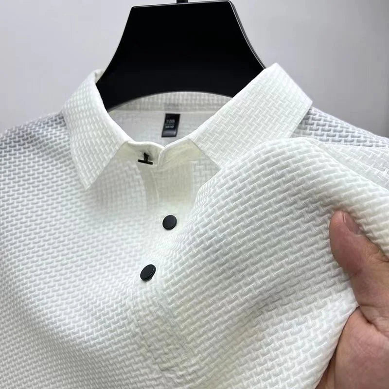 Boys Men's Ice Silk Mesh Polo Shirt - # BOAA13510038