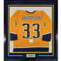 Framed Autographed/Signed Viktor Arvidsson 35x39 Nashville Yellow Hockey Jersey PSA/DNA COA
