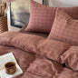 British Vintage Plaid Bedding Set / Black