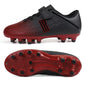 brooman Kids Firm Ground Soccer Cleats Boys Girls Athletic Outdoor Football Shoes 10 Toddler Black/Red - # BOAA71110002