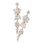 Women's Bubble Stone Cluster Dangle Evening Earrings